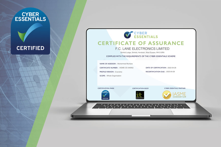 Lane Electronics renews its Cyber Essentials Certification to protect Defence, Motorsport and Industrial customers